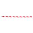 Tablecraft Individually Wrapped Red Striped Paper Straw, 7.75 inch -- 500 per case