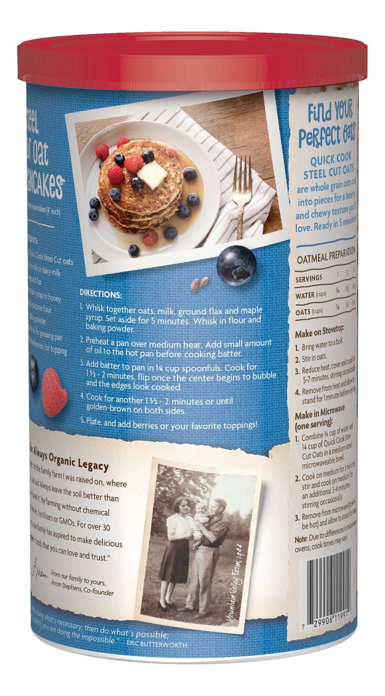 Nature's Path Quick Cook Steel Cut Oats, 24 Ounce -- 6 Per Case
