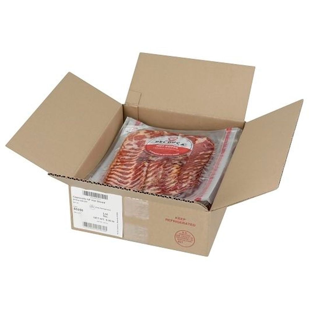 Del Duca Sliced Hot Coppa, 16 Ounce -- 5 Per Case