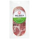 Del Duca Sliced Uncured Coppa, 3 Ounce - 12 per case