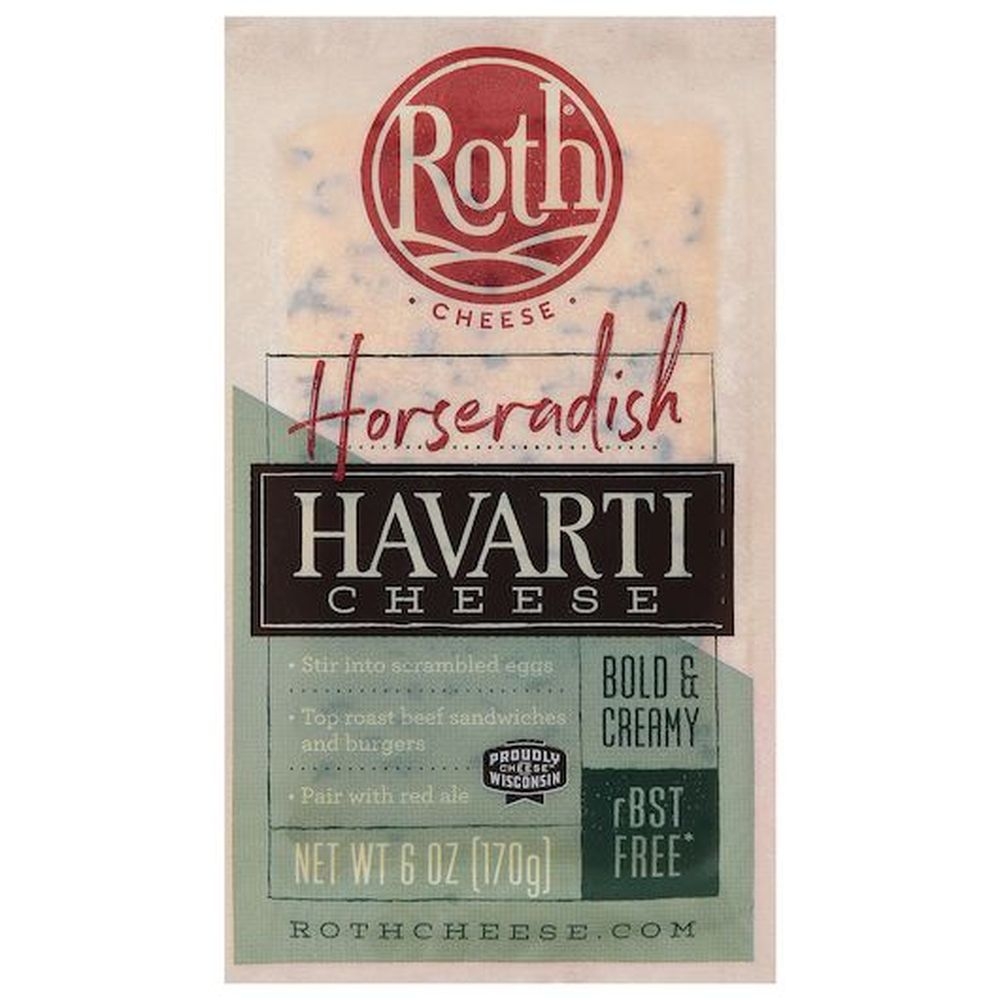 Roth Kase Horseradish Havarti Cheese, 6 Ounce -- 12 per case