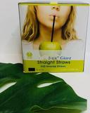 Goldmax Translucent Unwrapped Jumbo Straw, 7.75 inch - 250 count per pack -- 10 packs per case