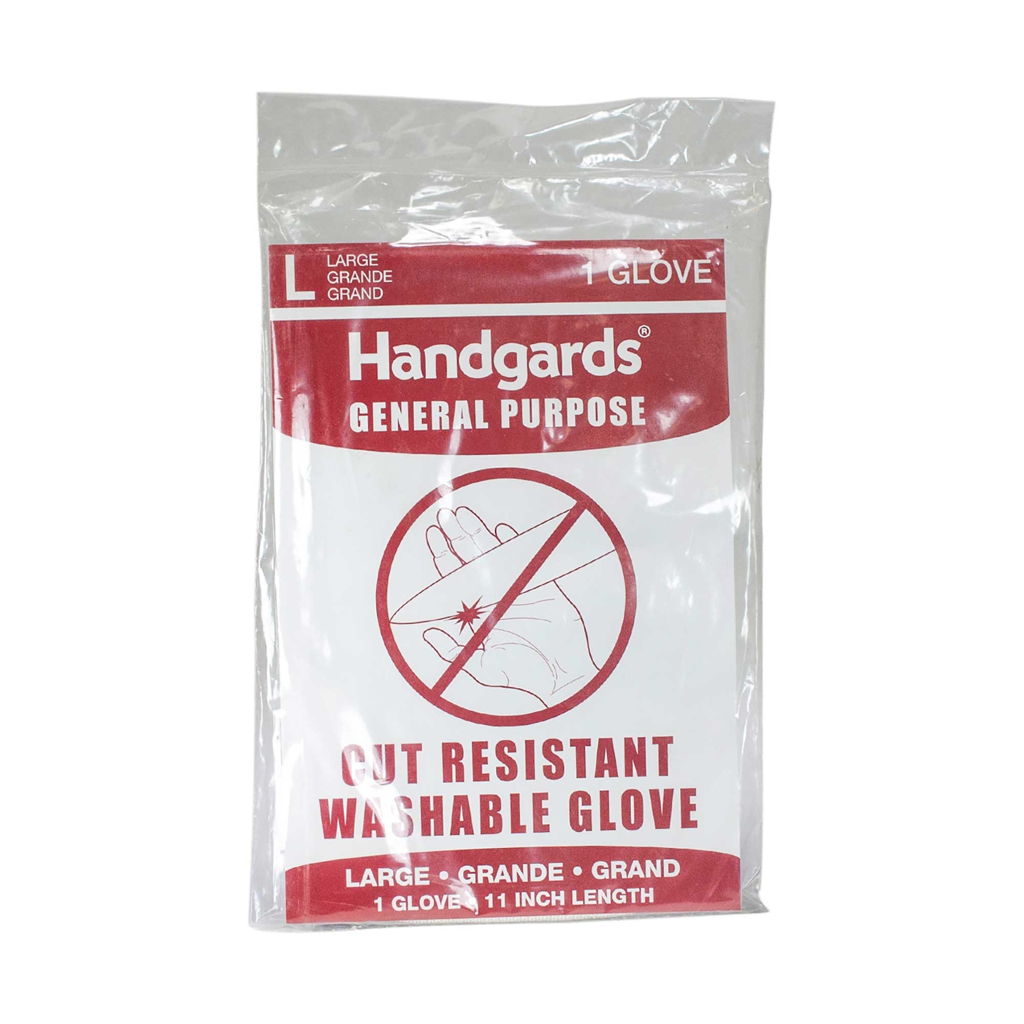 Handgards Knit Composite White Large Cut Resistant Washable Gloves, 11 inch -- 12 per case.