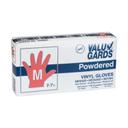 Handgards Eclipse Value Medium POWDERED Vinyl Glove - 100 per pack -- 10 packs per case.