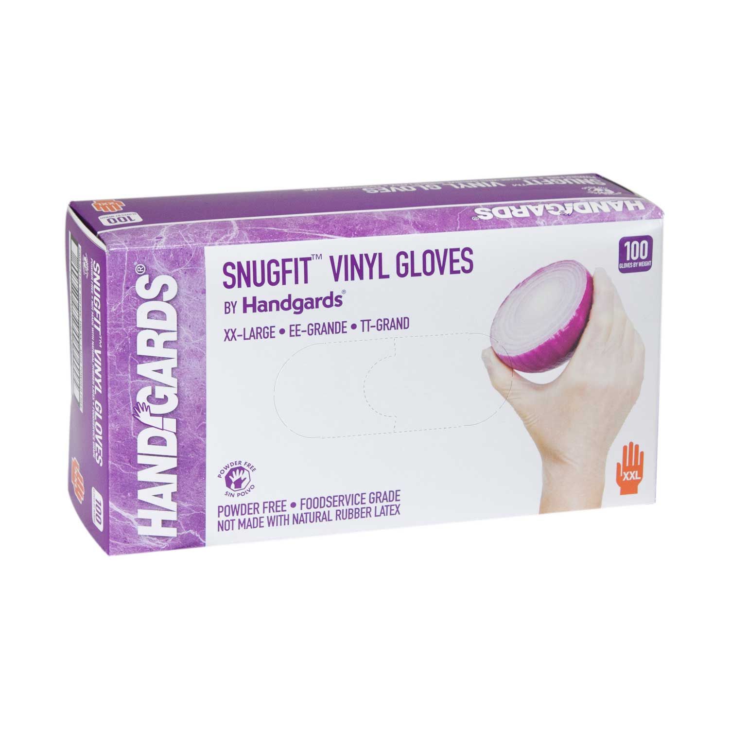 Handgards Clear Extra Extra Large Vinyl Disposable Gloves -- 1000 Per Case