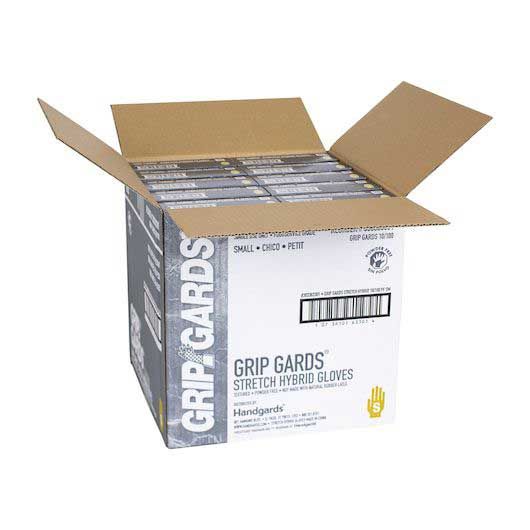 Grip Gards Small Clear Stretch Hybrid Gloves -- 1000 Per Case