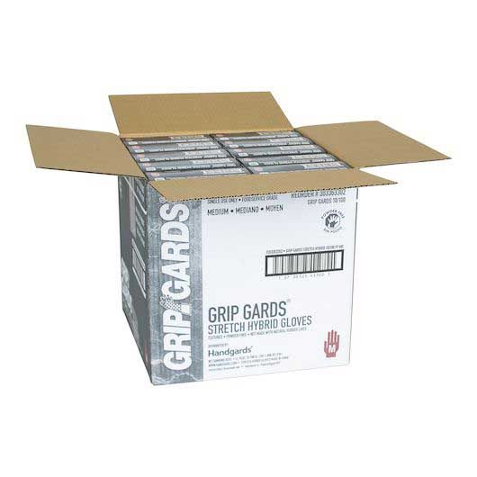 Grip Gards Medium Clear Stretch Hybrid Gloves -- 1000 Per Case