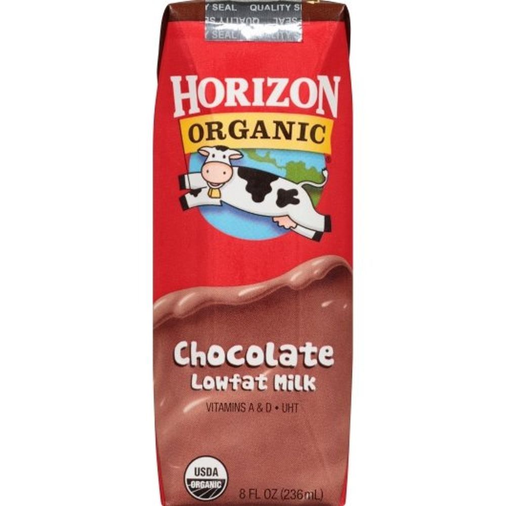 Horizon Organic Chocolate Low Fat Milk, Aseptic Pack, 8 Fluid Ounce -- 3 Per Case