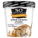 So Delicious Salted Caramel Cluster Cashew Milk Ice Cream, 16 Ounce -- 8 per case