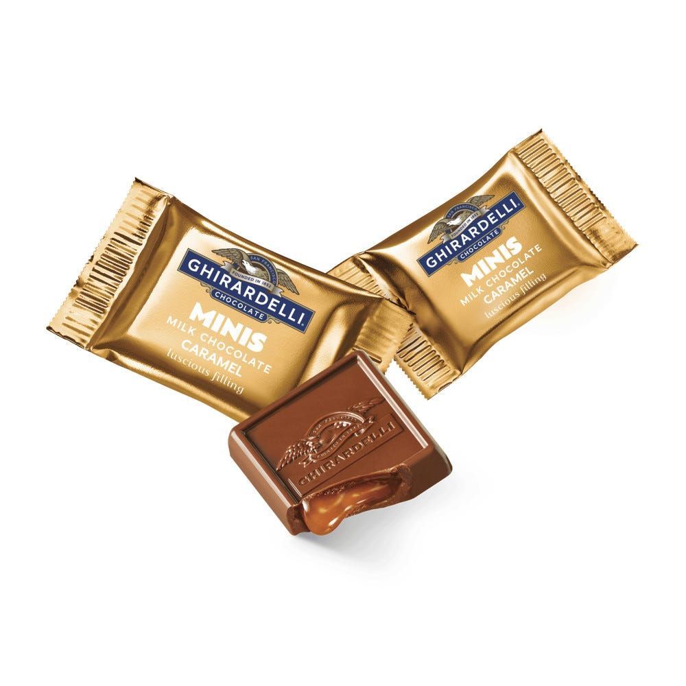 Ghirardelli Minis Milk Chocolate Caramel, 900 count