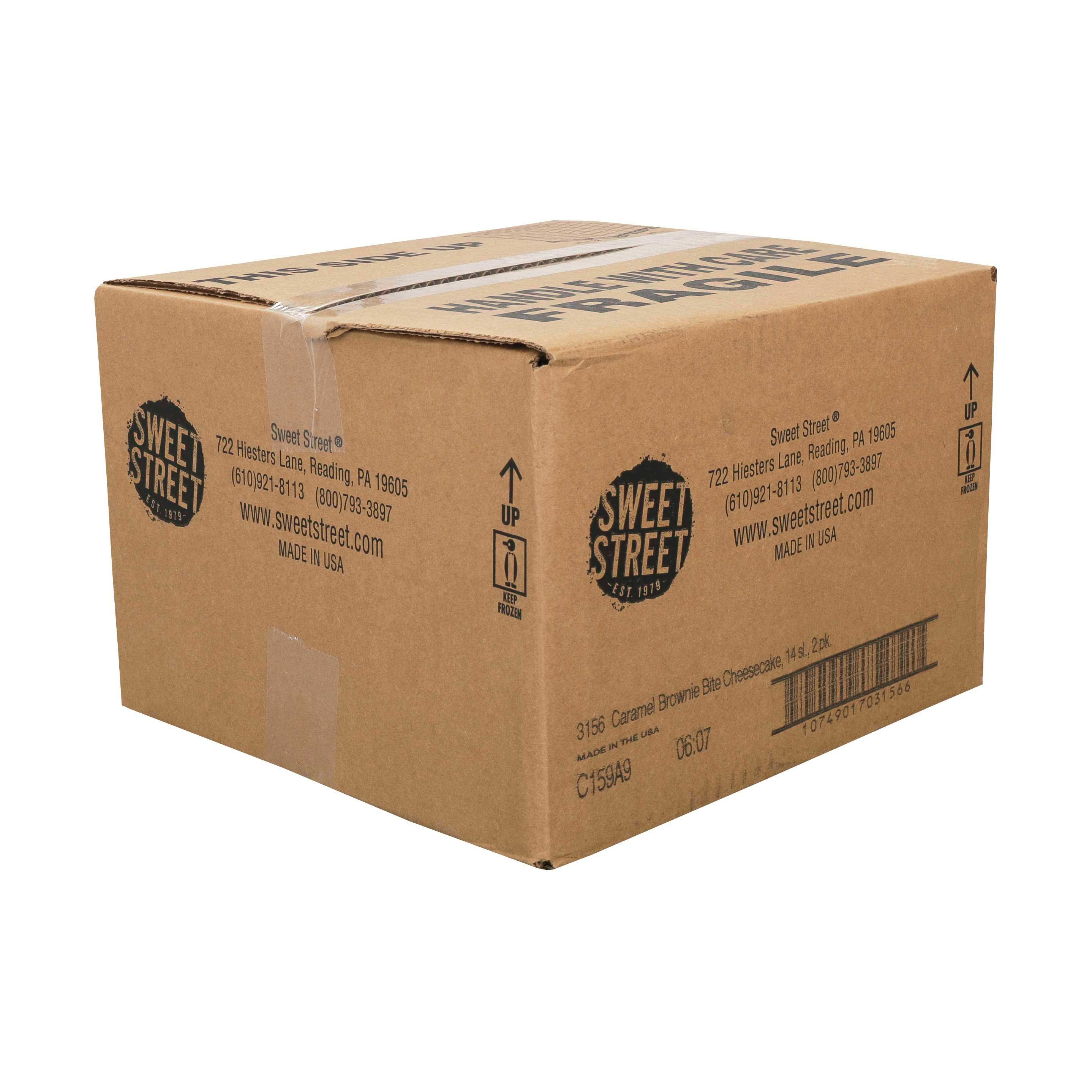 Sweet Street Caramel Brownie Bite Cheesecake, 4.93 Pound -- 2 per case