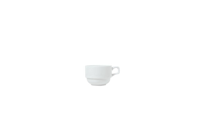 Syracuse China Reflections Aluma White Stacking Espresso Cup, 4 Ounce -- 36 per case.