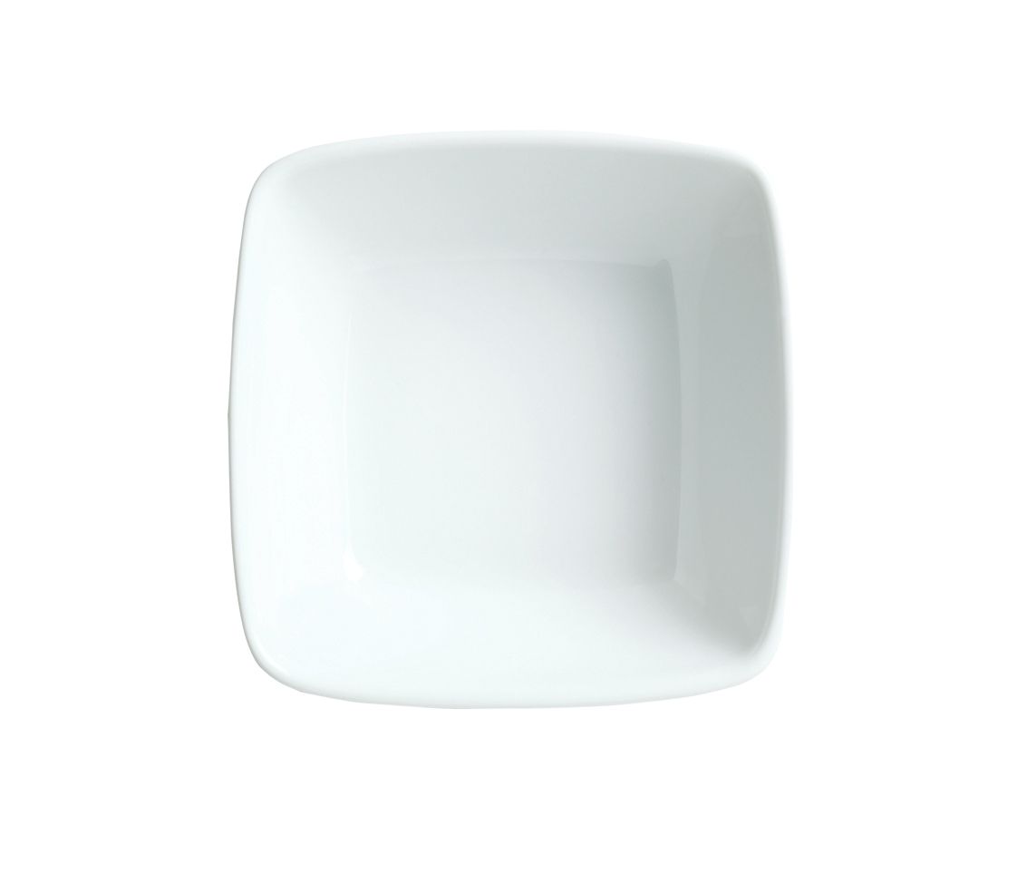 Syracuse China Chefs Selection Reflection Aluma White Square Bowl, 23 Ounce -- 24 Per Case
