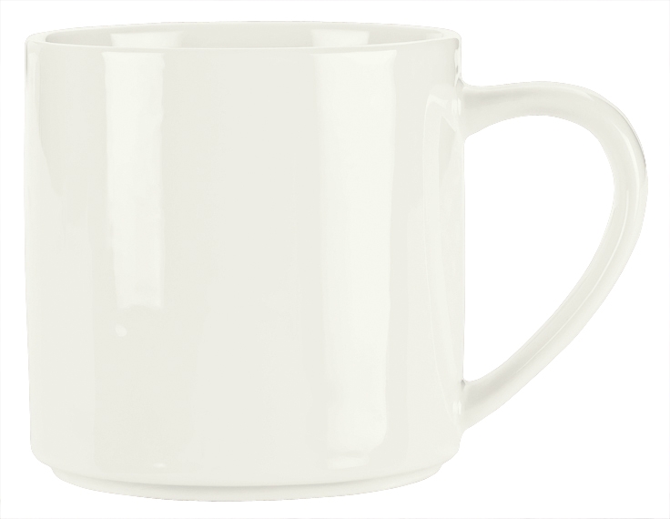 Syracuse China Slenda Royal Rideau Stacking Mug, 12 Ounce -- 36 per case.