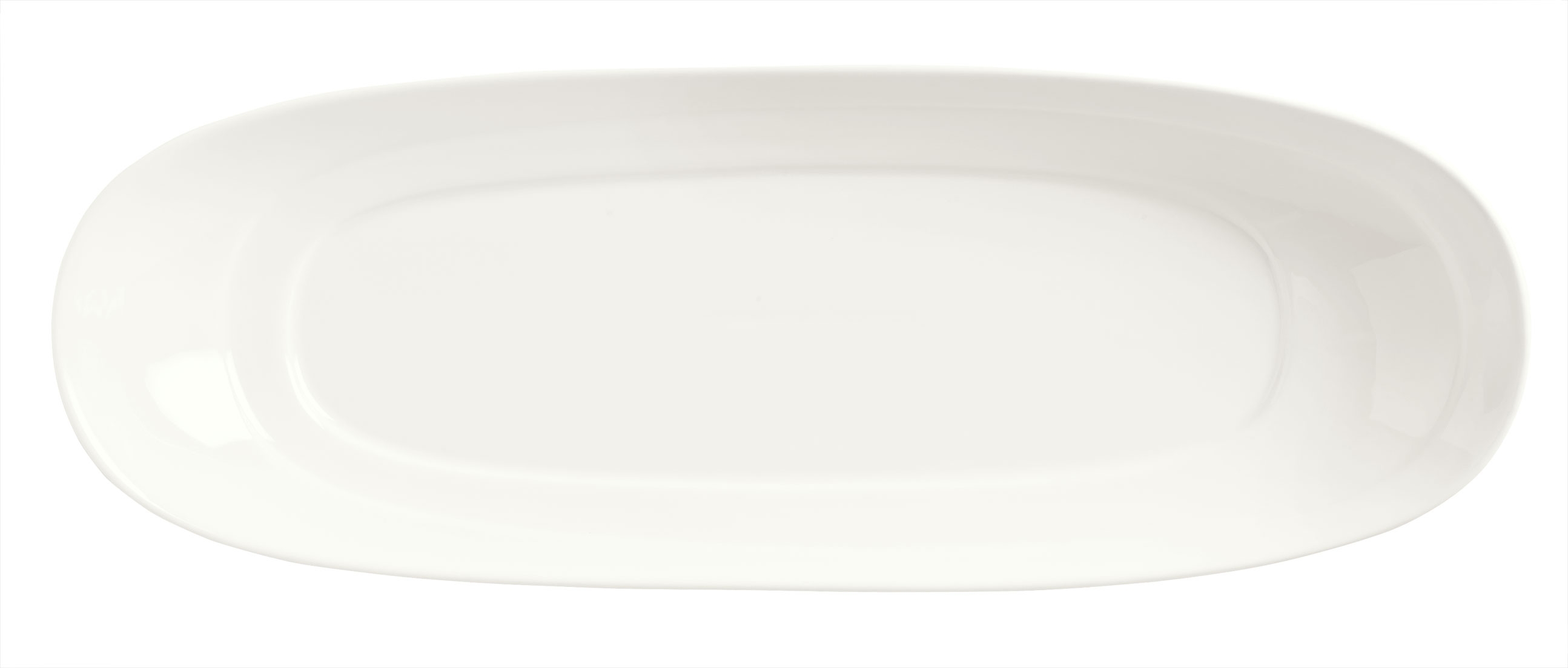 Syracuse China Slenda Royal Rideau Long Plate, 12 inch -- 12 per case.