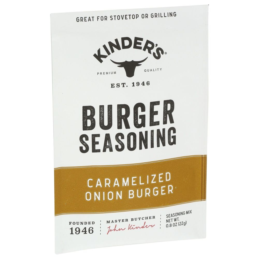 Kinders Caramelized Onion Burger Seasoning, 0.8 Ounce -- 15 Per Case