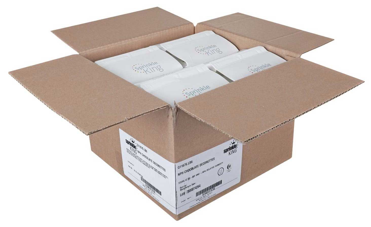 Sprinkle King Chocolate Decorettes, 6 Pound -- 4 Per Case