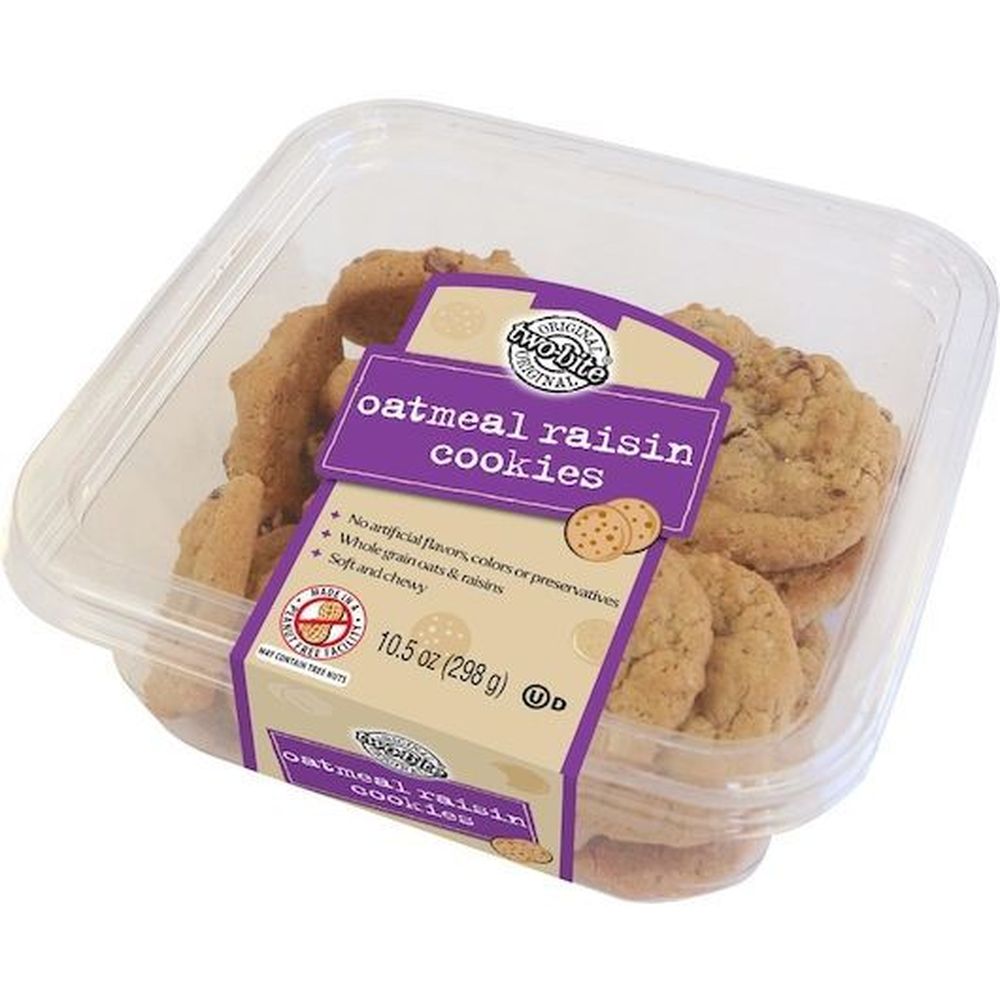 Two Bite Oatmeal Raisin Cookie, 10.5 Ounce -- 12 per case