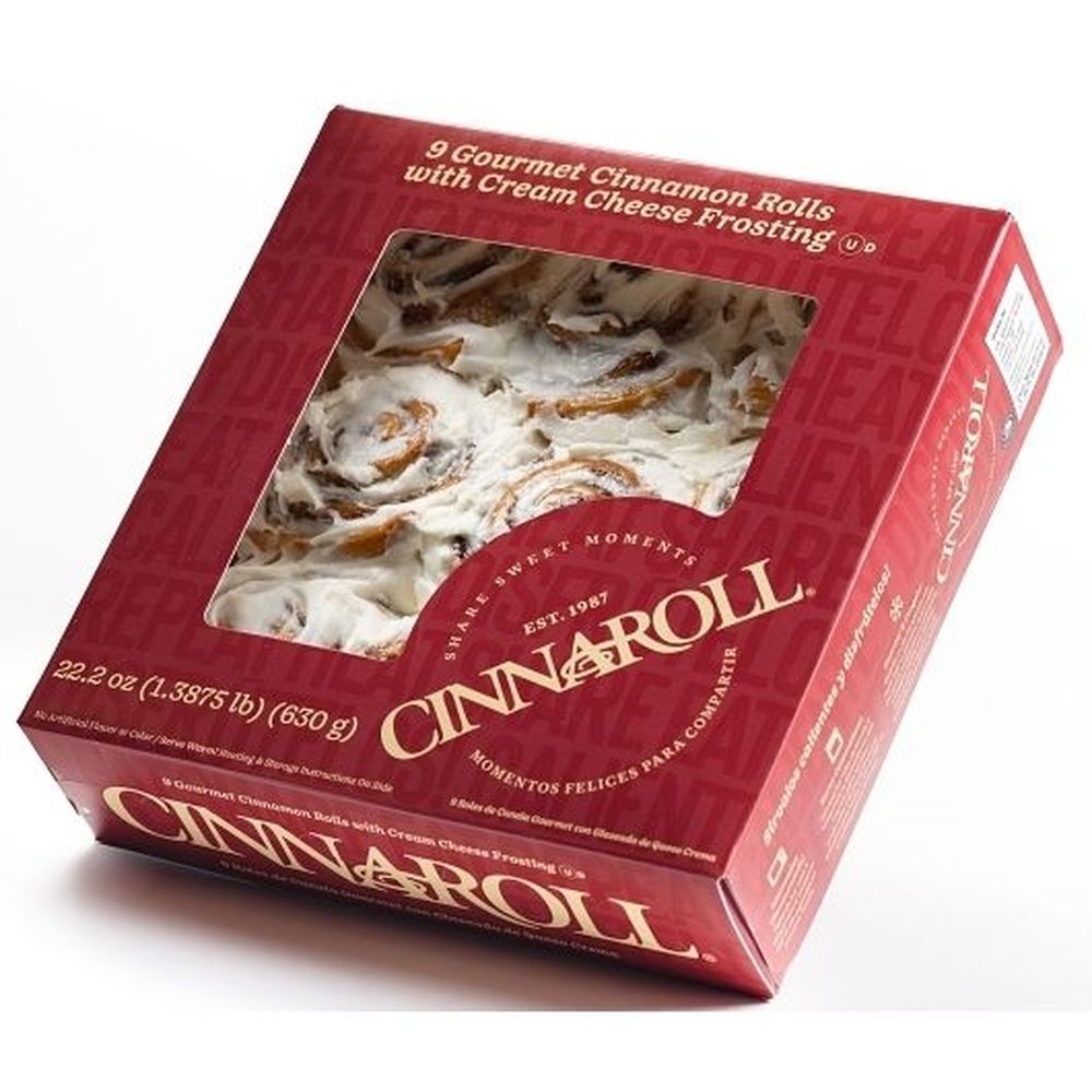 Cinnaroll Mini Cream Cheese Frosted Cinnamon Rolls, 630 Gram -- 14 per case