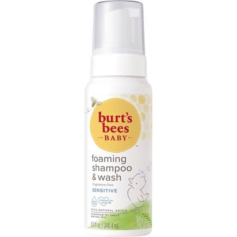 Burts Bees Baby Foaming Shampoo and Wash, 8.4 Fluid Ounce -- 12 per case