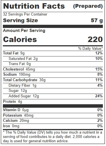 Bake N Joy Half Sheet Cornbread, 4 Pound - 4 per case