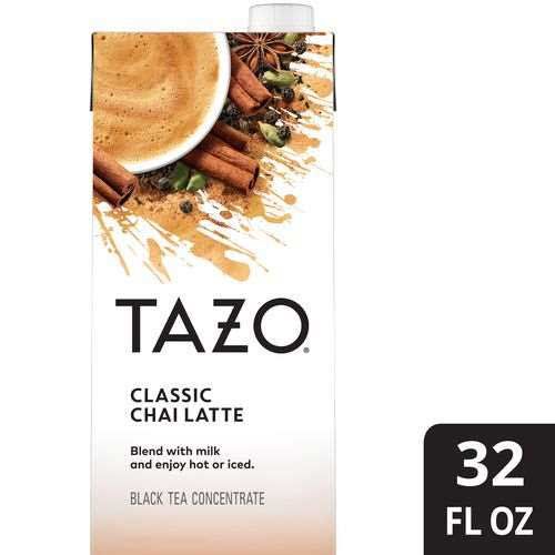 Tazo Chai Classic Latte Tea Concentrate 1:1, 32 Ounce -- 6 Per Case