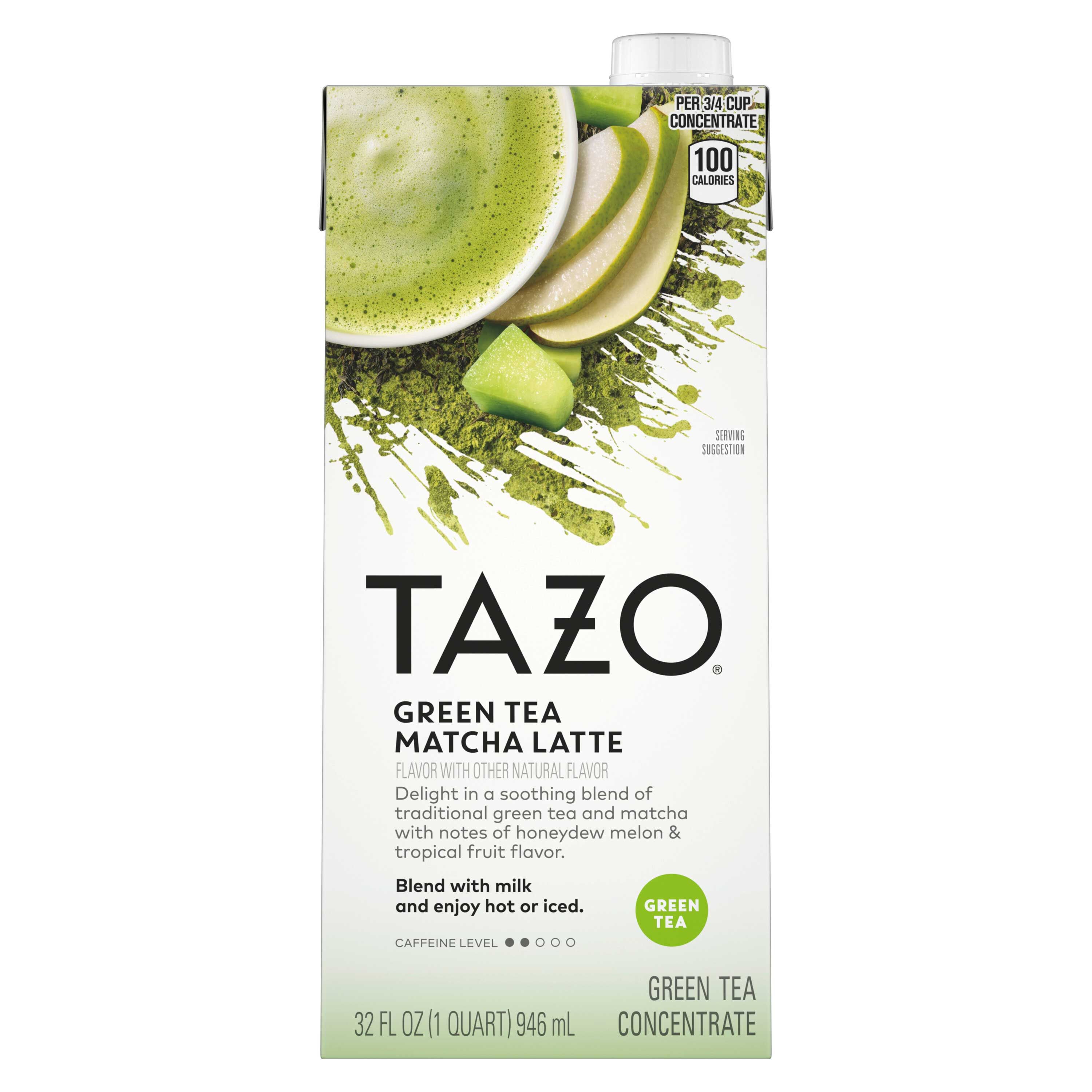 Tazo Green Tea Matcha Latte Tea Concentrate 1:1, 32 Ounce -- 1 Each