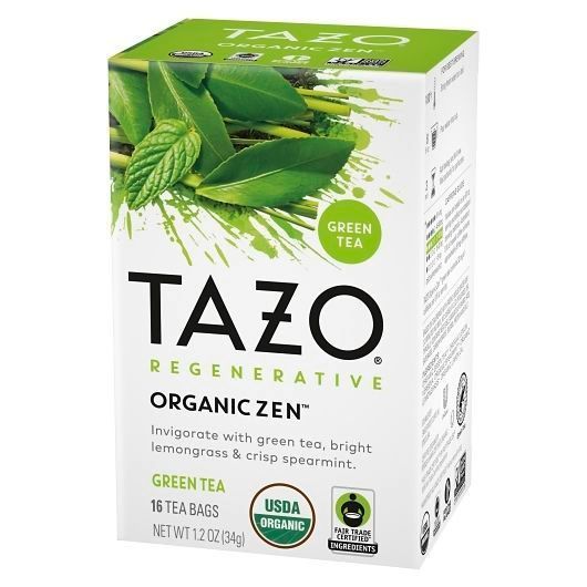 Tazo Organic Zen Green Tea Bag, 16 Count -- 6 Per Case