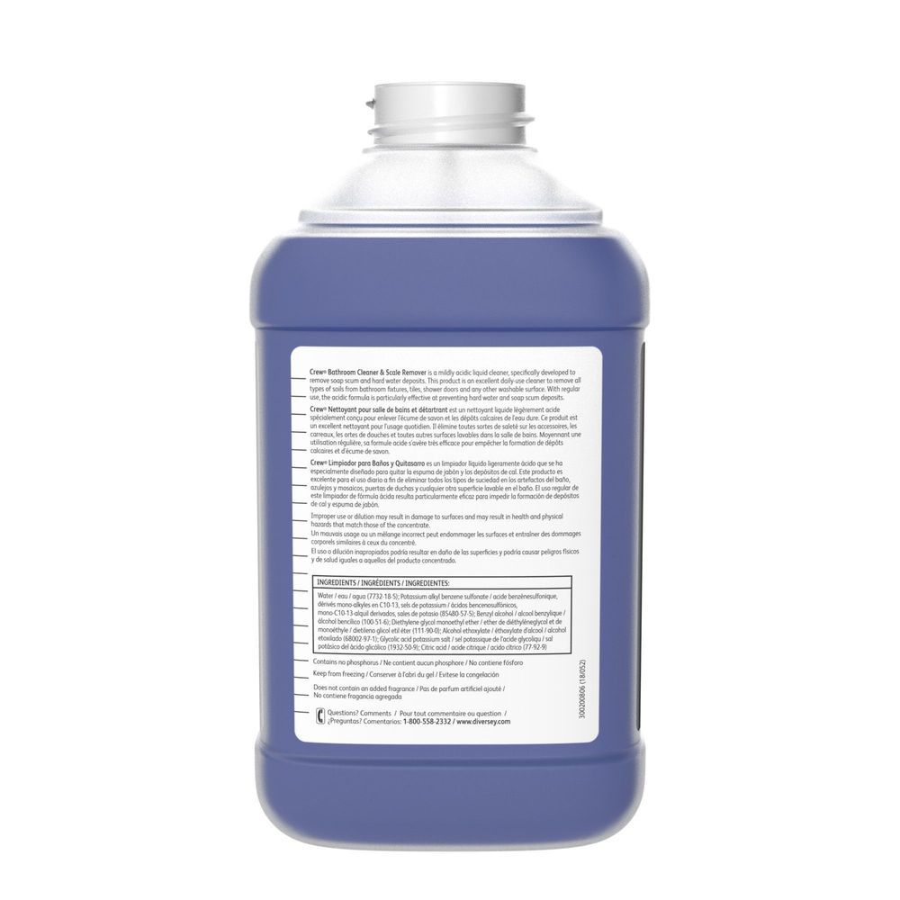 Diversey Crew Bathroom Cleaner And Scale Remover, 2.5 Liter -- 2 Per Case