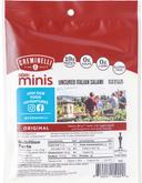 Creminelli Fine Meats Salami Minis Original Wine and Garlic Uncured Italian Salami, 2.6 Ounce -- 12 per case