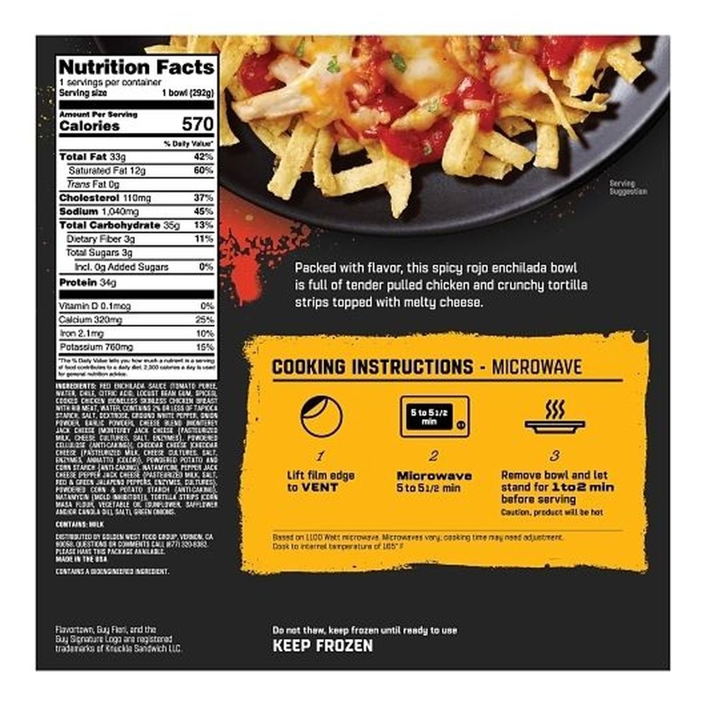 Guy Fieri Cheesy Chicken Enchilada Bowl, 10 Ounce -- 8 per case