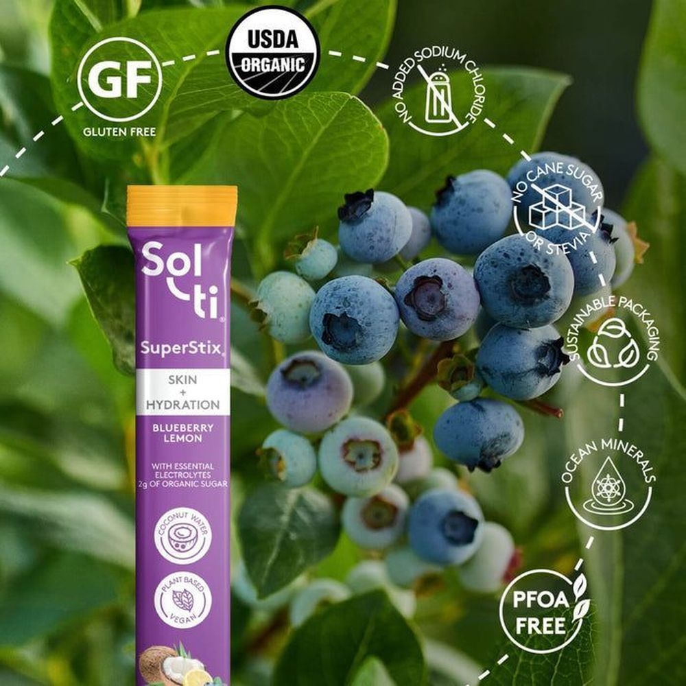 Superstix Digestion Plus Blueberry Lemon Hydration Stick, 31.5 Gram -- 12 Per Case
