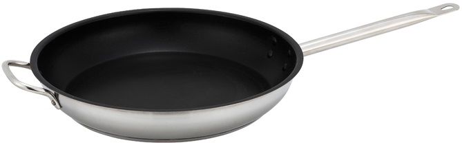 Winco Stainless Steel Non Stick Fry Pan, 14 Inch -- 2 Per Case