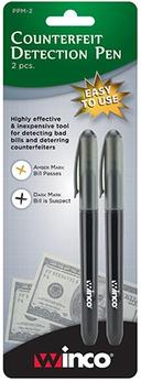 Winco Counterfeit Detection Pen, 2 count per pack -- 18 per case