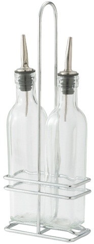 Winco Chrome Plated Cruet Rack for Oil/Vinegar Bottles -- 48 per case
