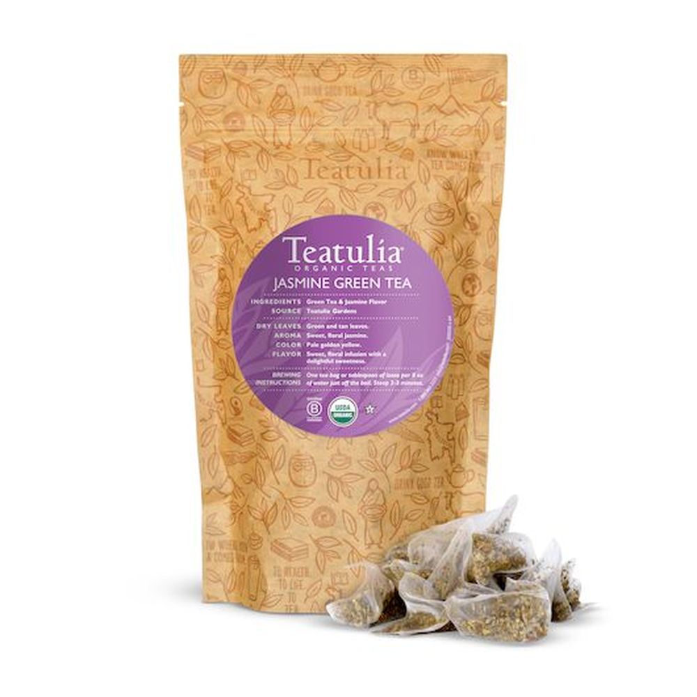 Teatulia Organic Jasmine Green Tea, 50 count