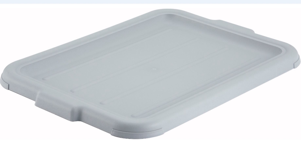 Winco Polypropylene Gray Cover for Standard Dish Boxes -- 12 per case