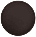 Winco Brown Easy Hold Rubber Lined Round Tray, 16 inch -- 12 per case