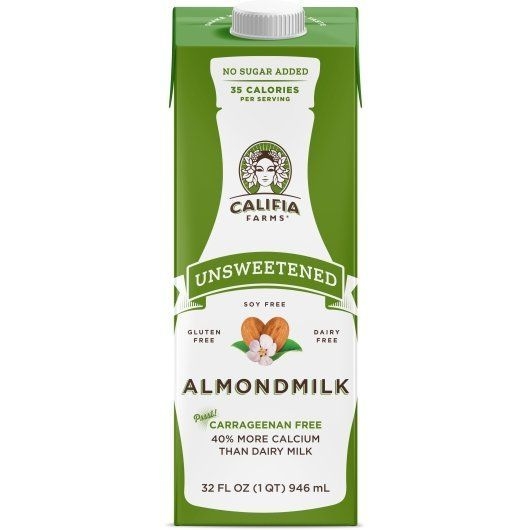 Califia Farms Unsweetened Almond Milk, 32 Fluid Ounce -- 6 per case