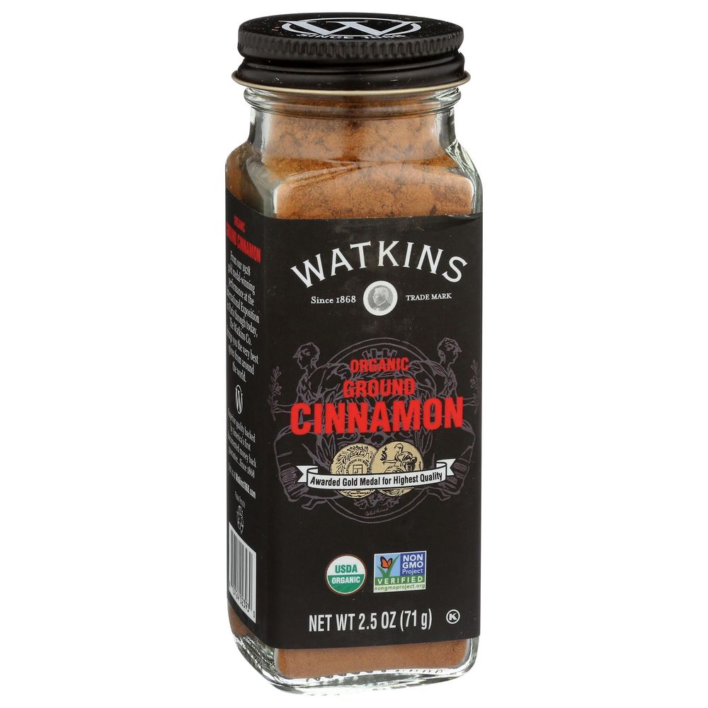 Watkins Organic Ground Cinnamon Seasoning, 2.5 Ounce -- 3 per case