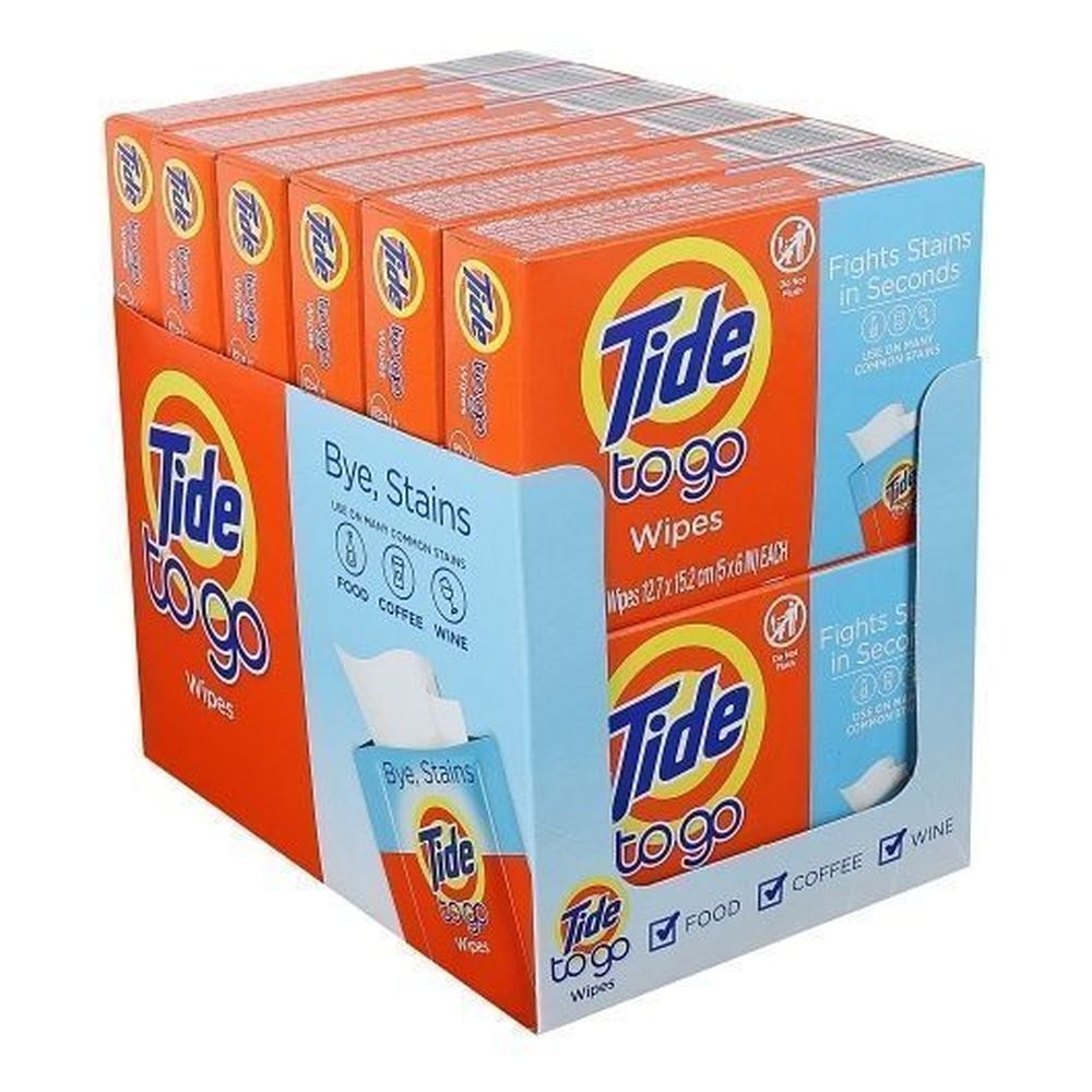 Tide Stain Remover Wipes, 10 Count -- 12 Per Case