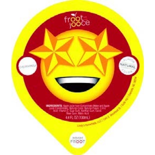 Froot Jooce Cherrymoji Black Cherry 100 Percent Fruit Juice, 4.4 Fluid Ounce Cup -- 90 per case