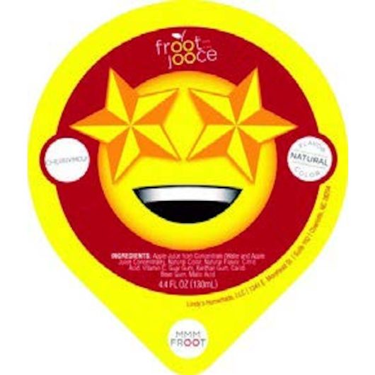 Froot Jooce Cherrymoji Black Cherry 100 Percent Fruit Juice, 4.4 Fluid Ounce Cup -- 90 Per Case