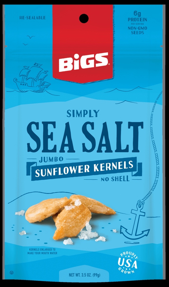 Bigs Sea Salt Sunflower Seed Kernel, 3.5 Ounce -- 36 Per Case