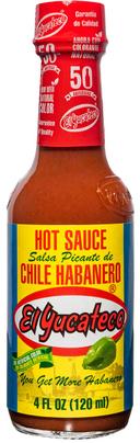 El Yucateco Red Habanero Hot Sauce, 4 Fluid Ounce -- 12 per case