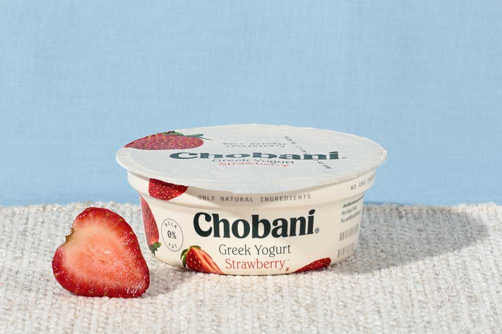 Chobani Strawberry Yogurt, 4 Ounce -- 12 Per Case