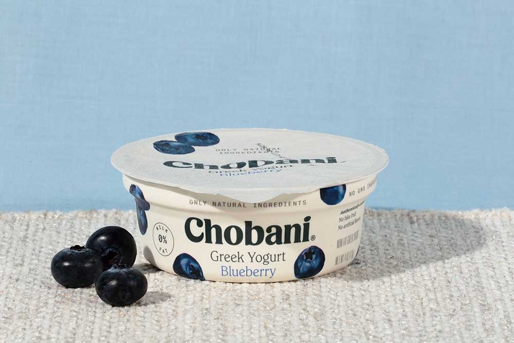 Chobani Blueberry Greek Yogurt, 4 Ounce -- 12 Per Case