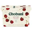 Chobani Greek Yogurt 0 Percent Black Cherry, 21.2 Ounce -- 6 per case.