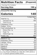 Chobani 20G Protein Vanilla Lowfat Greek Yogurt, 6.7 Ounce - 12 per case