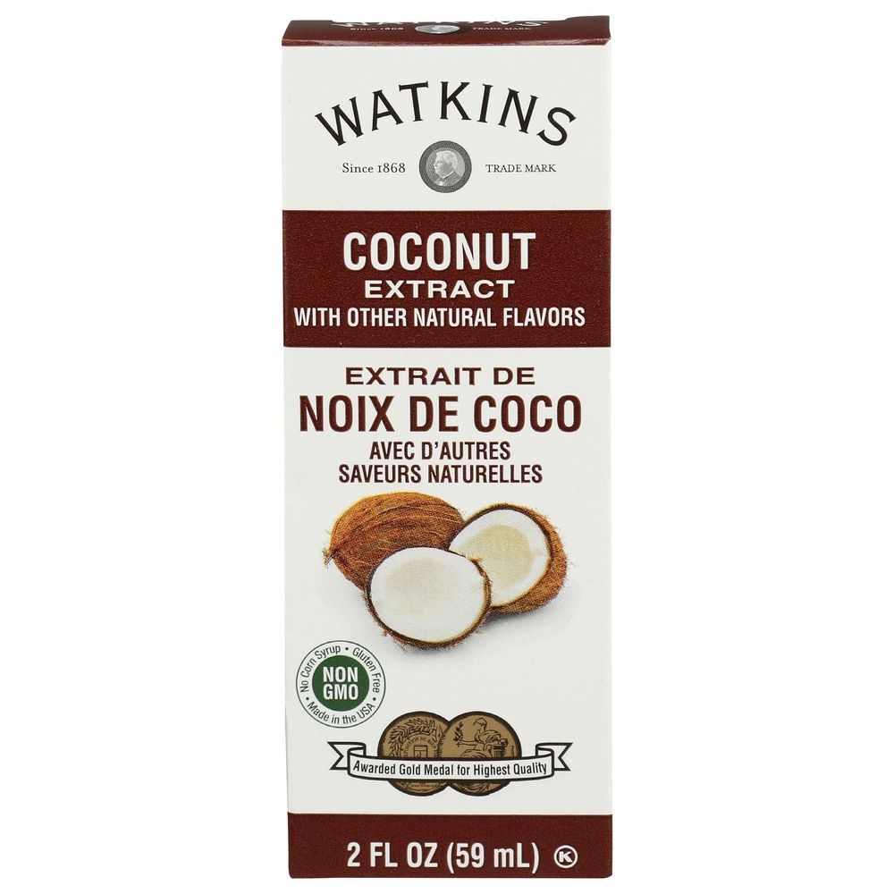 Watkins Coconut Extract, 2 Fluid Ounce -- 6 per case